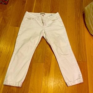 Banana Republic white skinny fit jeans